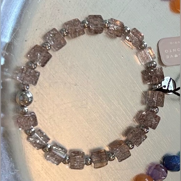 🤎🤎 NOGU Cola Glitter Glass Sugar Cube Bracelet 🤎🤎 - Picture 3 of 5